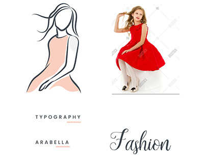 Fashion studio girl clothing brand logo branding
