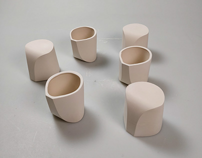 Design Doppio Coffee Cups: Slip casting