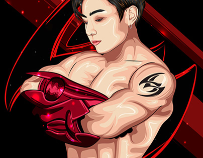Jeon Jungkook as Jin Kazama from Tekken