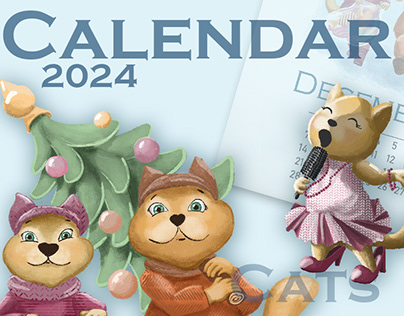 Calendar 2024 Funny Cats