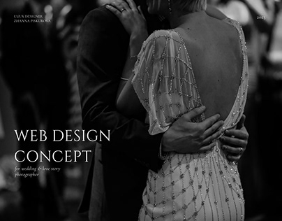 Landing page for Wedding & Love Story Photographer