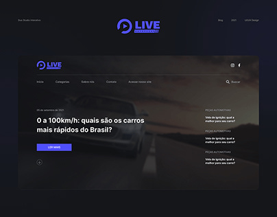 LIVE AUTOPEÇAS - UI/UX Design