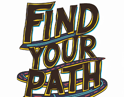 Find your path t-shirt design