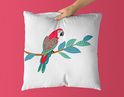 Free Embroidered Cushion Covers Mockup