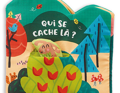 Auzou fabric book for the little ones: Qui se cache là?