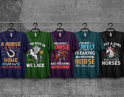 Horse T-Shirt Design Bundle​​​​​​​