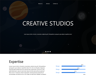 Creative Studio | Web Page| Website| Single Page design