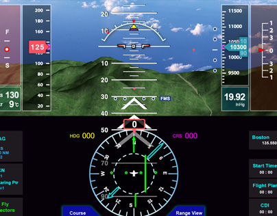 UI/UX Design - Air craft dashboard 