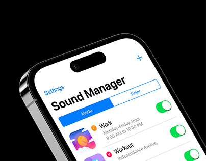 Sound Mode Manager UX UI Process