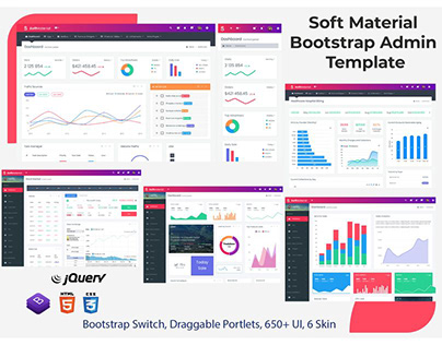 Soft Material – Bootstrap Premium Admin Template