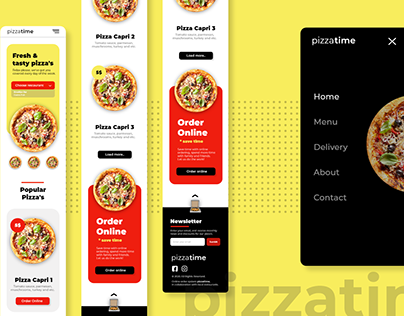 Pizza Ordering Website