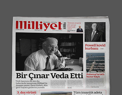 Newspaper Design - Milliyet Gazetesi