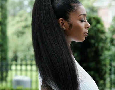 Hight Ponytails With Kiky Hair to Make You Feel Exotic