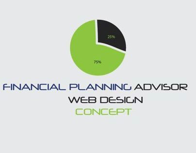 Financial planning advisor webdesign concept