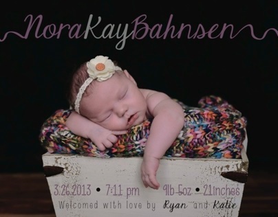 Nora's Birth Annoucement