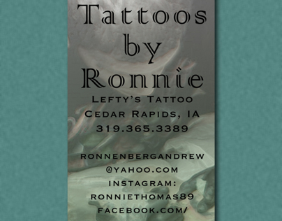 Tattoos by Ronnie Business Card