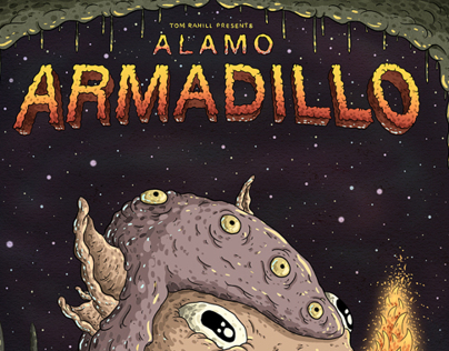 Alamo Armadillo Poster