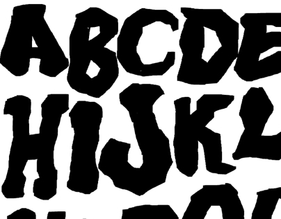 Hand Drawn Kirby Style Typeface