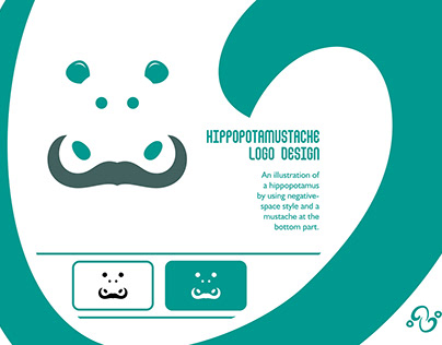 Hippopotamustache Logo