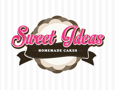Sweet Ideas Homemade Cakes Logo Design Study
