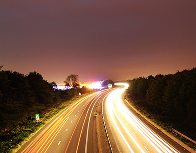 A47 Evening Traffic Timelapse