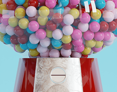 Bubble Gum Machine | 3d Modeling