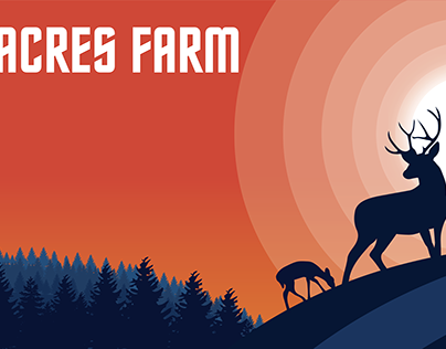 Deer in Sunset for Elite Acres Farm