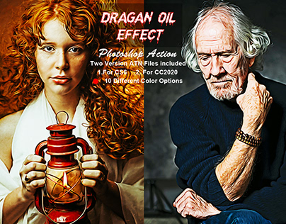 Dragan Oil Effect Photoshop Action