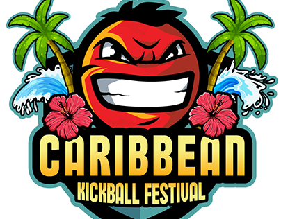 Caribbean Kickball Festival Logotype Design