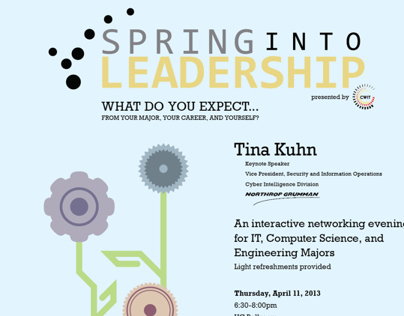 Spring into Leadership Event Posters