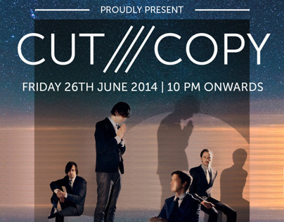 CUT COPY Concert's Poster