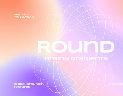 Free - Grainy Round Gradient Backgrounds
