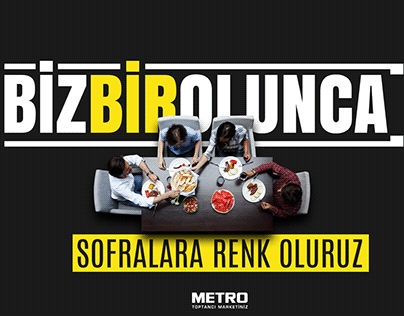 Metro " BizBirOlunca" Key visual and 3D STAND Design