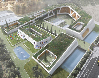 Competition (1st Prize) The Compass, School Complex