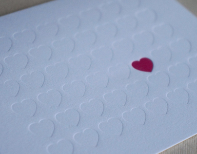 Love is Blind Letterpress Note Card