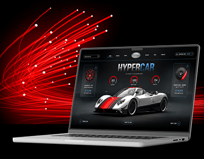 HYPER CAR Web Landing Page
