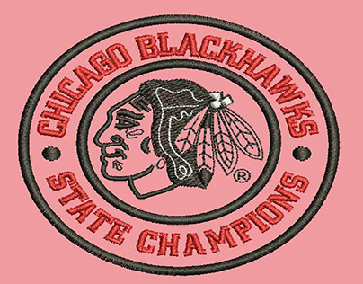 Blackhawk Single Color digitize logo