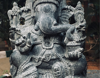 Hoysala Ganesha - Stone Sculpture