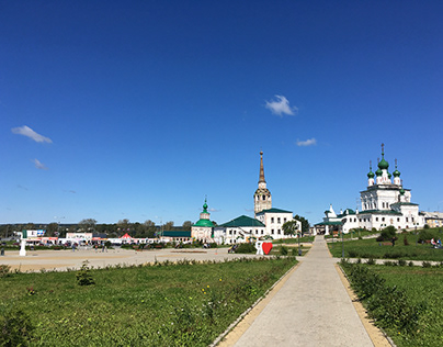 Соборная площадь в Соликамске