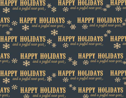 Typography Holiday wrapping paper