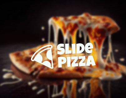 Slide Pizza Logo Design