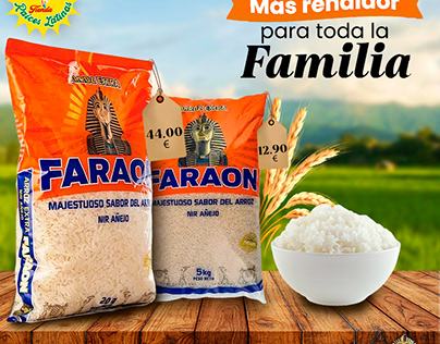 Post para redes arroz faraon para su venta en Belgica