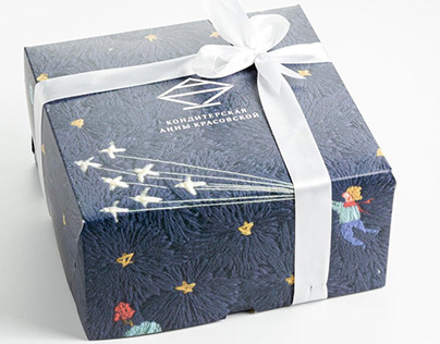 Embroidered package for Anna Krasovskaia Confectionary