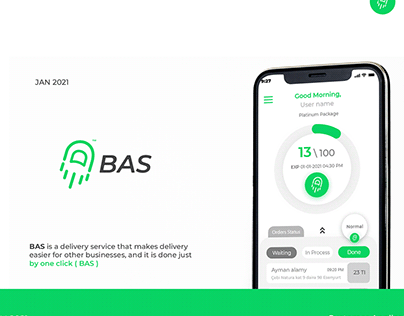 BAS | Delivery Application| Branding & UI/UX