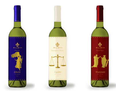 Label design for wine bottles