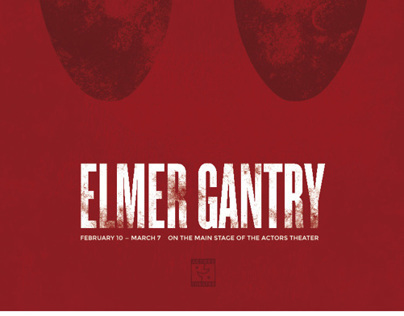 "Elmer Gantry" Theater Poster
