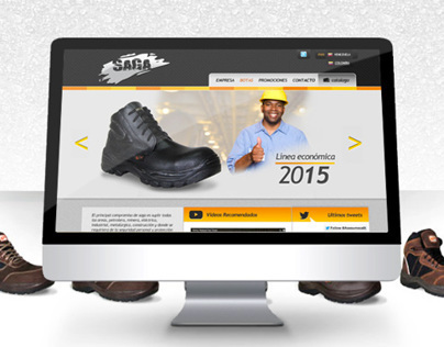 Botas Saga Website Design