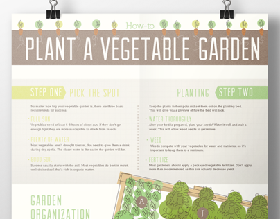 Vegetable Garden Print Infographic