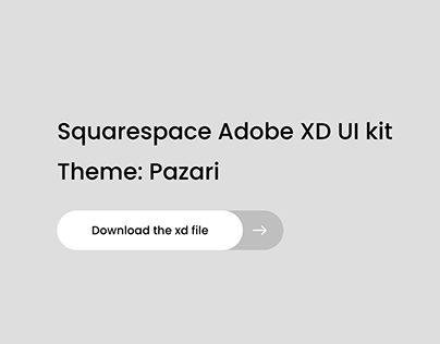 Squarespace Pazari Theme Adobe XD UI Kit