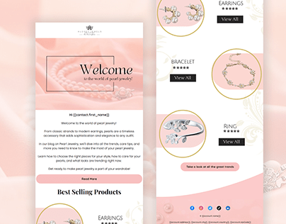 Welcome Jewellery Email Design